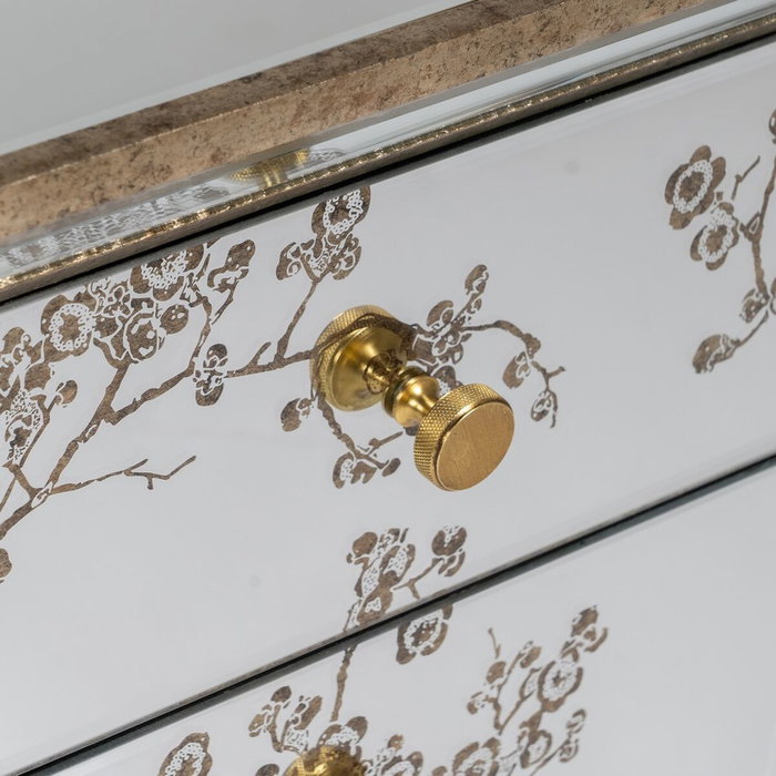 BigBuy Home Table de Nuit CHLOE Doré Miroir BigBuy Home Table de Nuit CHLOE Doré Miroir