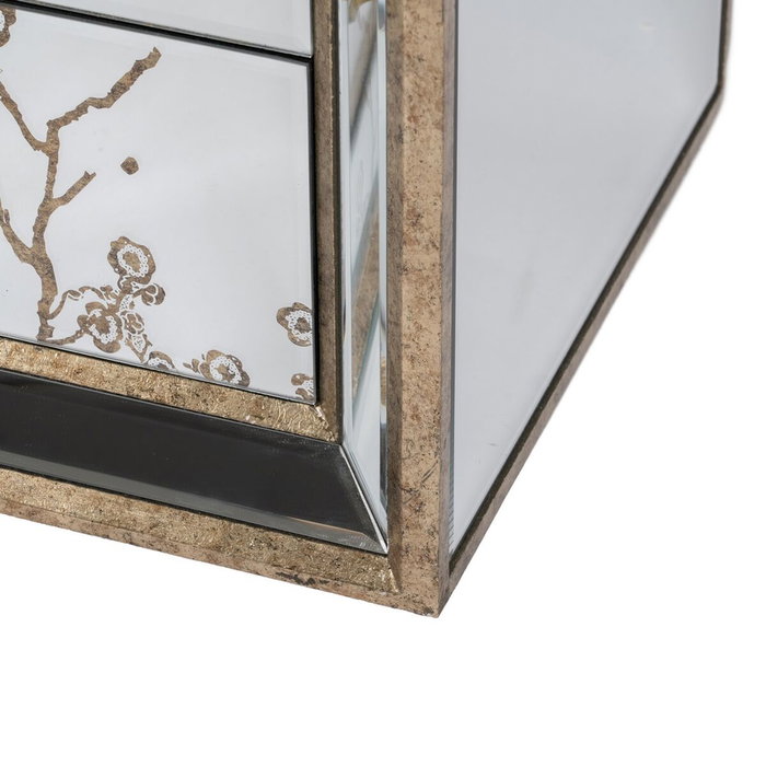 BigBuy Home Table de Nuit CHLOE Doré Miroir BigBuy Home Table de Nuit CHLOE Doré Miroir