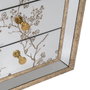 BigBuy Home Table de Nuit CHLOE Doré Miroir