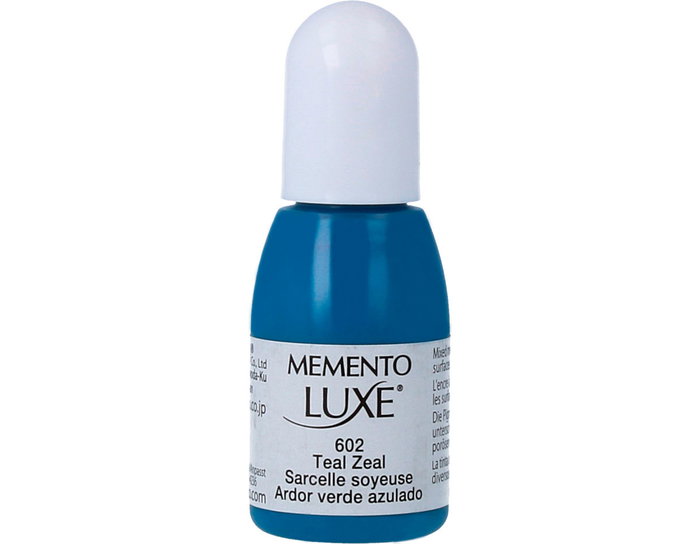 Tsukineko MEMENTO LUXE Recharge d'encre Ardor Verde Azulado 15ml Tsukineko MEMENTO LUXE Recharge d'encre Ardor Verde Azulado 15ml