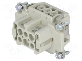 HARTING Han E® Insert de contact femelle 6+PE 16A 500V