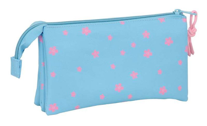 Safta Portatodo Triple Stitch "Happy" - Trousse ou Pochette Triple Couture 22 x 12 x 3 cm - À partir de 3 ans
