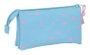 Safta Portatodo Triple Stitch "Happy" - Trousse ou Pochette Triple Couture 22 x 12 x 3 cm - À partir de 3 ans