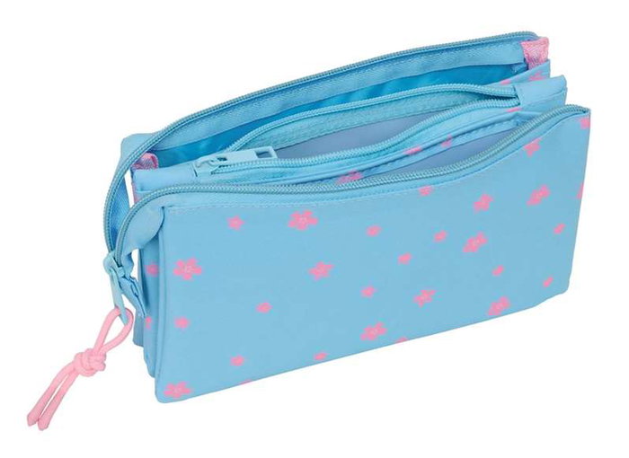 Safta Portatodo Triple Stitch "Happy" - Trousse ou Pochette Triple Couture 22 x 12 x 3 cm - À partir de 3 ans