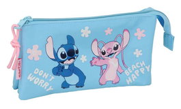 Safta Portatodo Triple Stitch "Happy" - Trousse ou Pochette Triple Couture 22 x 12 x 3 cm - À partir de 3 ans