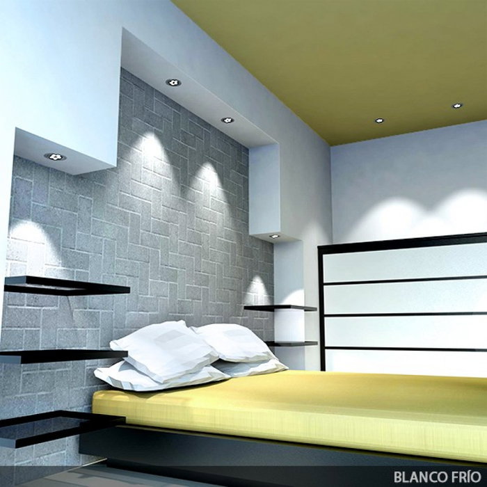 Spot LED Downlight 9W 900Lm 6000K Circulaire Blanco Frío