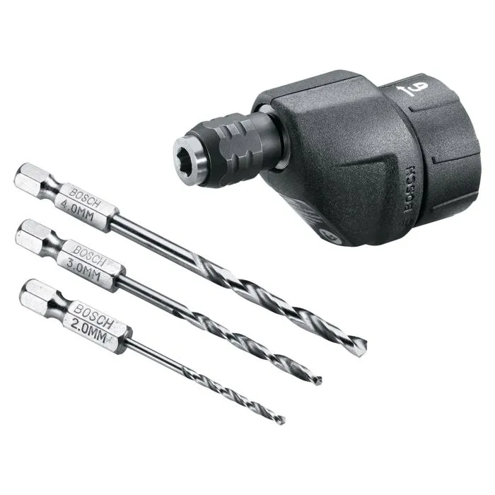 Bosch - Mandrin Excentré et Adaptateur pour Perceuse Visseuse IXO avec Jeu de Forets, Adapté pour le Bois, le Plastique et le Plâtre (Perçage jusqu'à 5 mm) Bosch - Mandrin Excentré et Adaptateur pour Perceuse Visseuse IXO avec Jeu de Forets, Adapté pour le Bois, le Plastique et le Plâtre (Perçage jusqu'à 5 mm)