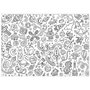 Jeux 2 momes Lot de 10 sets de table à colorier assortis