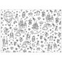 Jeux 2 momes Lot de 10 sets de table à colorier assortis