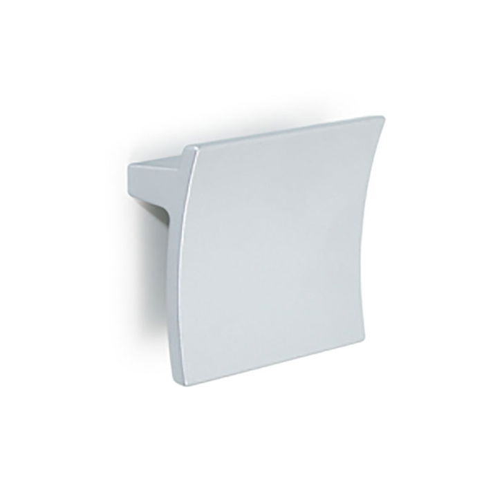 HERRAJES ALK Pomo ZMK Oton 72x72 C32 RAL9006 Poignée Carrée en Zamak Finition Aluminium Gris Clair