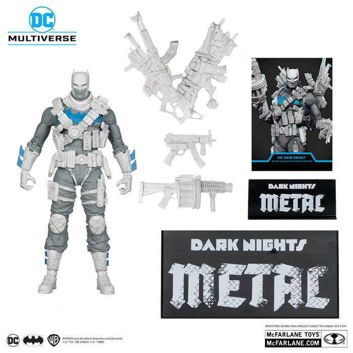 McFarlane Toys DC Multiverse figurine The Grim Knight (Dark Nights Metal) (Black & White Accent Edition) (Gold Label) 18 cm