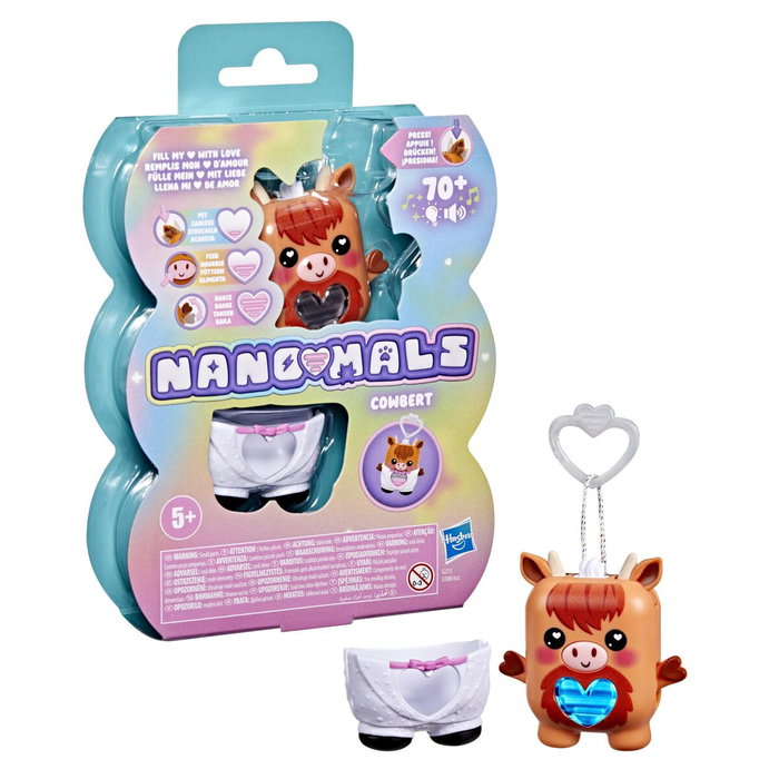 Hasbro Nano-mals Cowbert la vache des Highlands