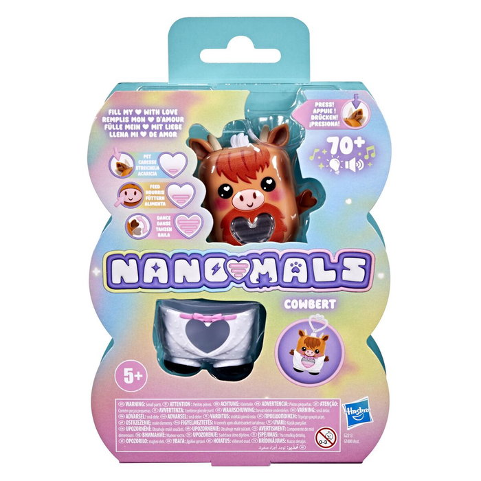 Hasbro Nano-mals Cowbert la vache des Highlands
