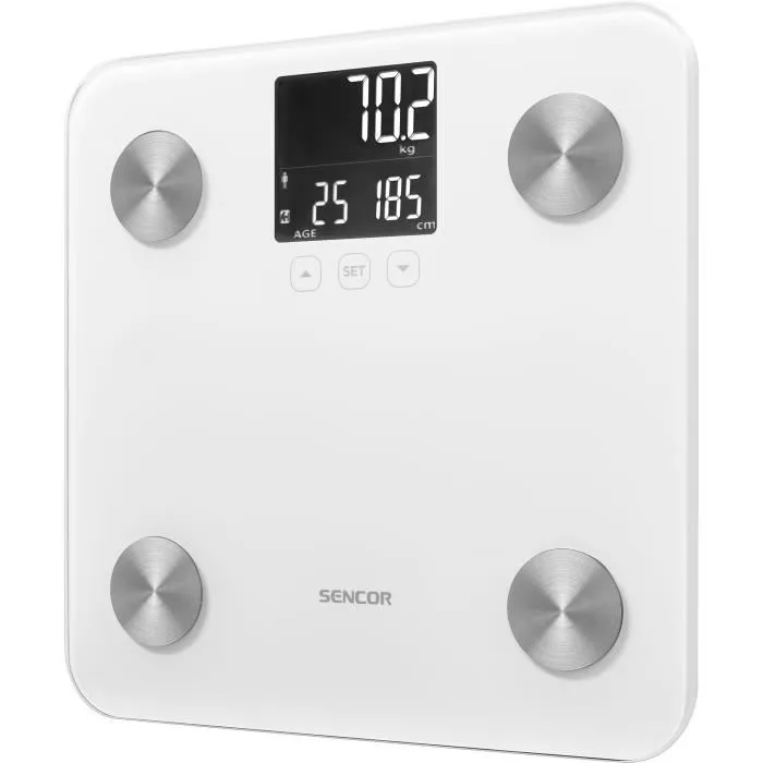 Sencor SBS 6025WH - Balance pèse-personne avec écran LCD - Blanc Sencor SBS 6025WH - Balance pèse-personne avec écran LCD - Blanc