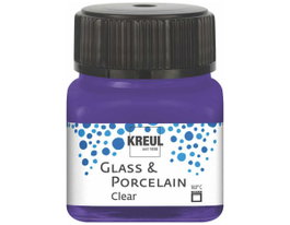 Kreul Peinture verre et porcelaine GLASS&PORCELAIN Clear translúcida amatista 20ml