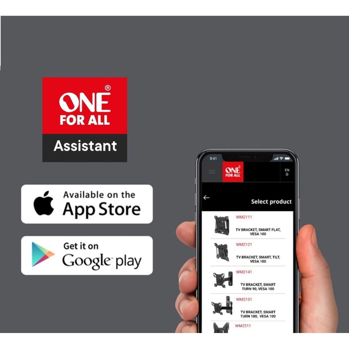 One for All TV Wall mount 120 Solid Tilt & Forward XL WM 4920