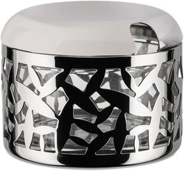 Alessi Boîte à fromage Cactus MSA17 en acier inoxydable et verre