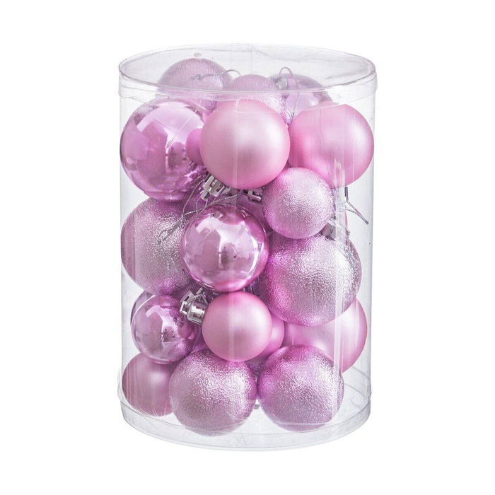 BigBuy Home Boules de Noël Rose Plastique (27 Unités) inevitable BigBuy Home Boules de Noël Rose Plastique (27 Unités) inevitable