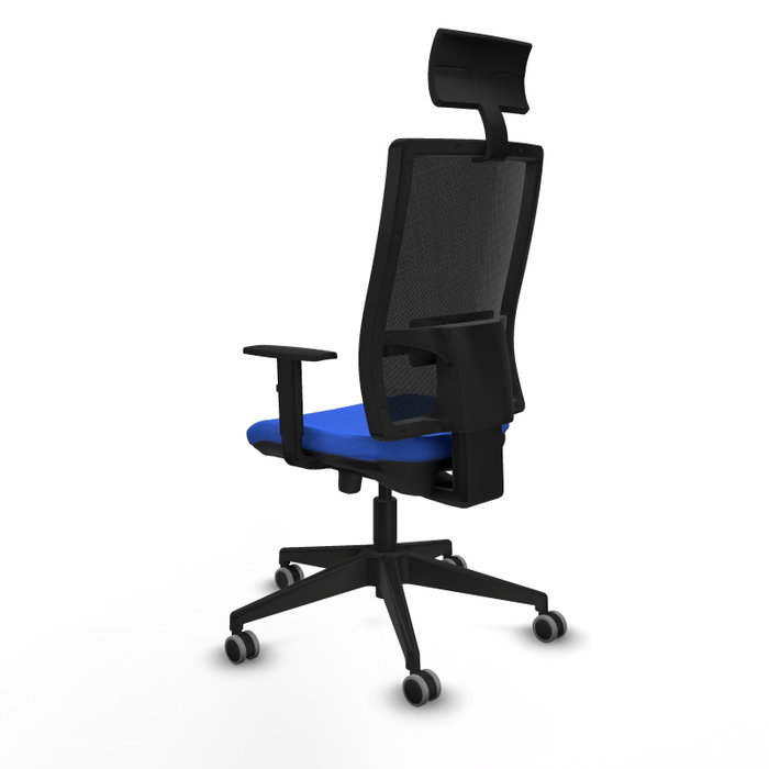 Piqueras y Crespo 1D066G1 Chaise de Bureau avec Appui-tête, Bleu