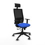 Piqueras y Crespo 1D066G1 Chaise de Bureau avec Appui-tête, Bleu