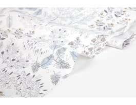 Dailylike Tissu coton forest motif fleurs 1,60m x 3m épaisseur 30C