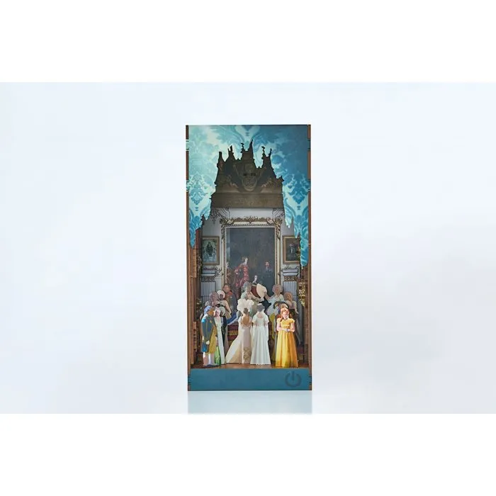 Revell Tiny Adventures - Maquette DIY 3D à construire Book Nook, Serre-livre thématique Bridgerton 'Le Duc et Moi' avec éclairage LED