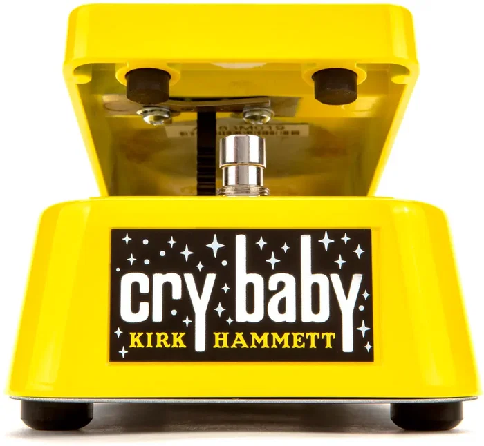 DUNLOP Fx Crybaby Kirk Hammett Signature Wah Yellow Sparkle Edition Pédale Wah-Wah DUNLOP Fx Crybaby Kirk Hammett Signature Wah Yellow Sparkle Edition Pédale Wah-Wah