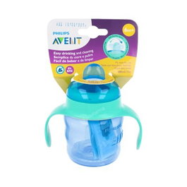 AVENT Verre avec buse souple bleu 200ml SCF551/05