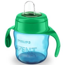 AVENT Verre avec buse souple bleu 200ml SCF551/05