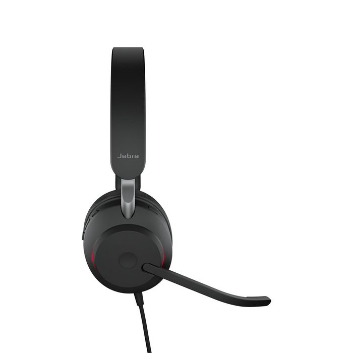 Jabra Evolve2 40 SE Casque-micro USB-A stéréo UC avec Busylight - Réduction de bruit passive, écouteurs 40 mm, certifié pour Microsoft Teams