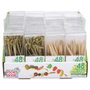 Pick and Drink 48 Pinchos en Bambú de 10 cm, Formes Assorties