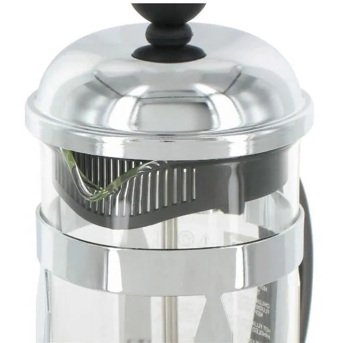 BODUM - Cafetière à piston Chambord, 1.0 litre (8 tasses), acier inoxydable brillant