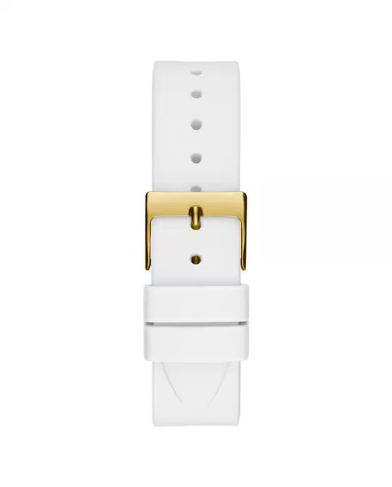 Guess GW0589L1 avec boîtier doré et bracelet blanc Guess GW0589L1 avec boîtier doré et bracelet blanc