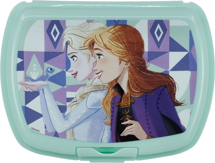 Sandwichera Frozen CZ11369, Plastique alimentaire recyclable, Licence officielle Disney, 4 ans et +