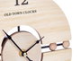 Giftdecor Horloge de Table Boules Socle 20x26x7 cm Métal Bois MDF Noir (Set de 6)
