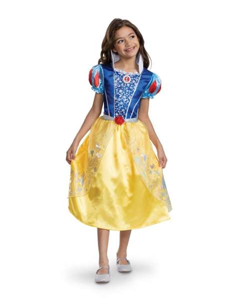 Disney Déguisement Classic Blanche-Neige 100ème Anniversaire Taille 3-4 Ans - Bleu