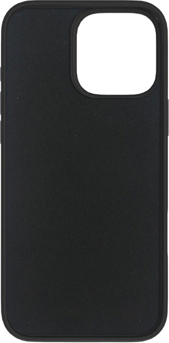 eSTUFF Coque INFINITE RIGA pour iPhone 16 Pro en silicone recyclé (93% de matériaux recyclés) - Noir