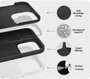 eSTUFF Coque INFINITE RIGA pour iPhone 16 Pro en silicone recyclé (93% de matériaux recyclés) - Noir
