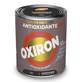 Oxiron Émail synthétique métallique anticorrosif noir lisse effet forge 750 ml