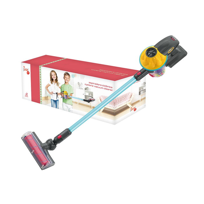 TACHAN - Aspirateur jouet sans fil avec lumière et son réaliste, dépôt amovible, fonctionne sur piles, pour enfants dès 3 ans TACHAN - Aspirateur jouet sans fil avec lumière et son réaliste, dépôt amovible, fonctionne sur piles, pour enfants dès 3 ans