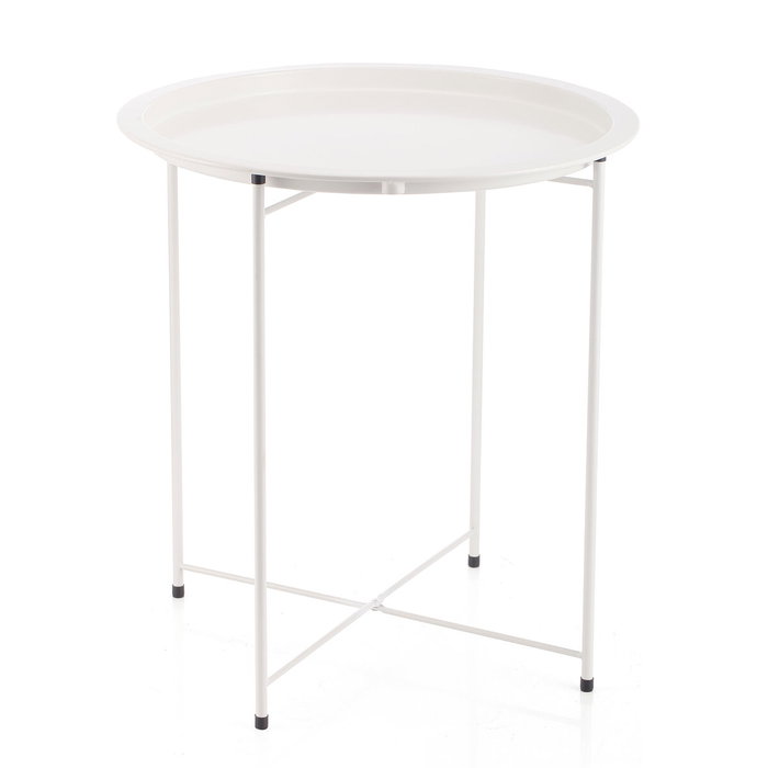 Vinthera Moa Table d'appoint en Acier Blanc 46,80x46,80x50,20 cm Vinthera Moa Table d'appoint en Acier Blanc 46,80x46,80x50,20 cm