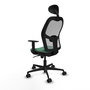 Chaise de Bureau avec Appui-tête Jorquera Piqueras y Crespo 1D036N1 Vert émeraude