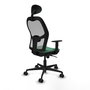 Chaise de Bureau avec Appui-tête Jorquera Piqueras y Crespo 1D036N1 Vert émeraude