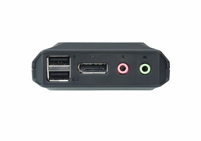 Aten CS22DP - Commutateur KVM câble DisplayPort USB 2 ports avec sélecteur distant et audio - Résolution 4K 30Hz