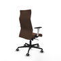 Piqueras Y Crespo Fauteuil Albacete, mécanisme synchrone, tissu marron foncé