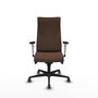 Piqueras Y Crespo Fauteuil Albacete, mécanisme synchrone, tissu marron foncé