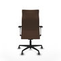 Piqueras Y Crespo Fauteuil Albacete, mécanisme synchrone, tissu marron foncé
