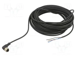 TELEMECANIQUE SENSORS Câble pour capteurs M12 femelle angulaire 4 broches 20m