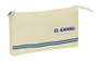 El Ganso - Porte-tout triple en tissu Basics sable - 22 x 12 x 3 cm