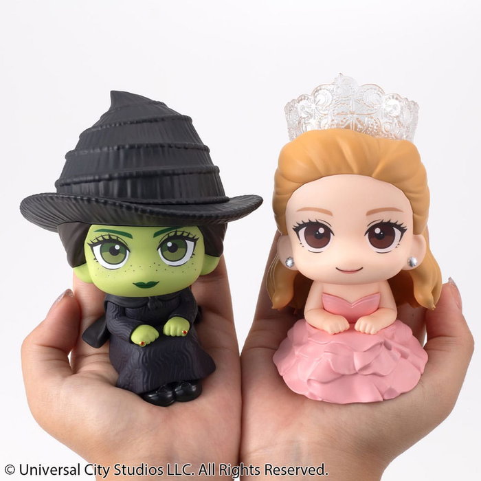 Megahouse Wicked Statuetten PVC Look Up Elphaba & Glinda avec cadeau